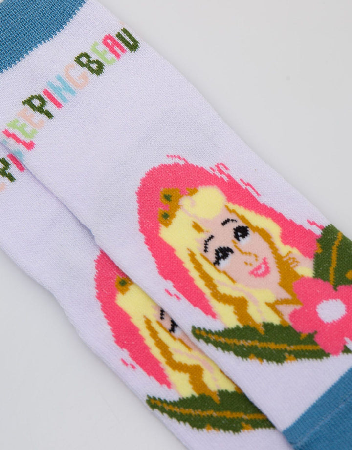 Disney Sock Print Princeshort Sleeve Aurora