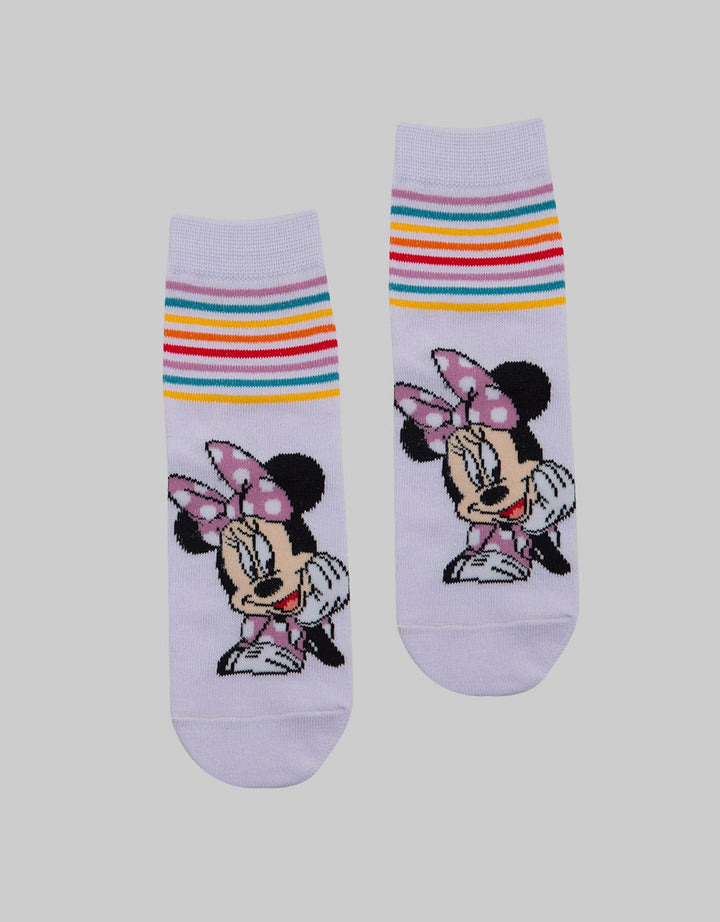 Disney Minnie Stripes Kaus Kaki Anak Perempuan