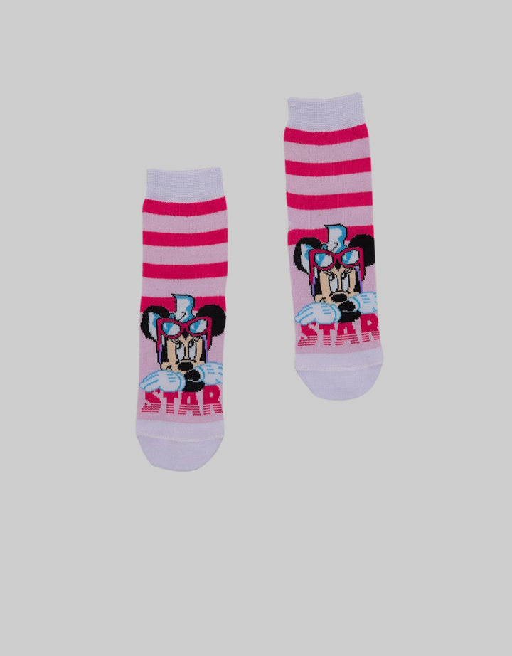 Disney Minnie Stripe Kaus Kaki Anak Perempuan