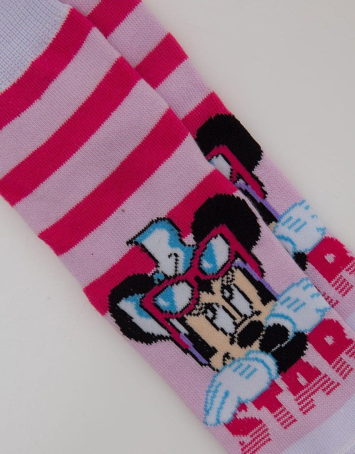 Disney Minnie Stripe Kaus Kaki Anak Perempuan
