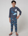Kidz Too Sleepwear Long Sleeve Long Pants Shark