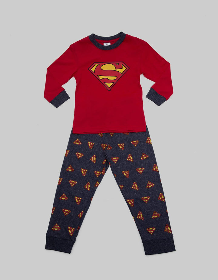 Kidz Too Superman Print Sleepwear Boys