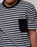 Nevada Stripe Pocket Kaos Anak Laki-laki