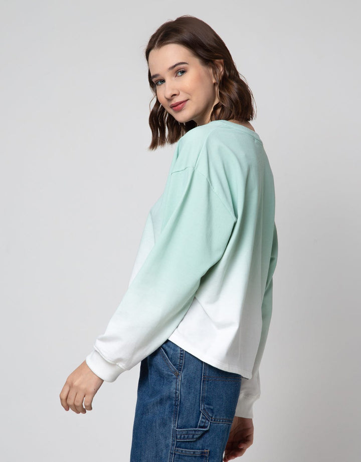 Nevada Gradation Print Sweater Wanita