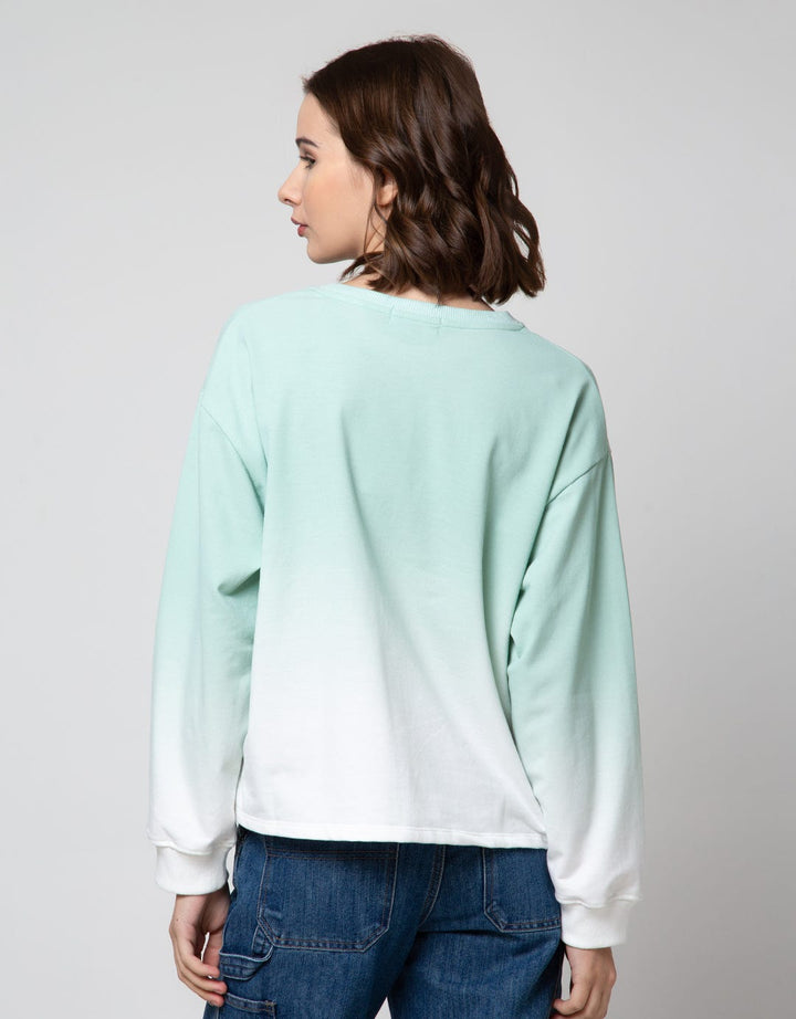 Nevada Gradation Print Sweater Wanita