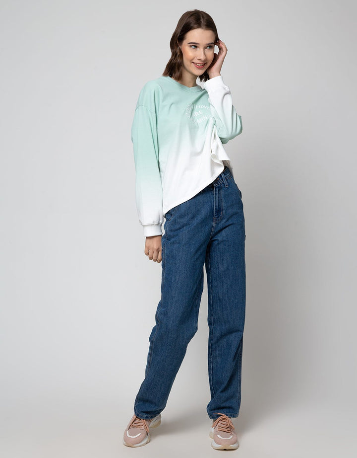 Nevada Gradation Print Sweater Wanita