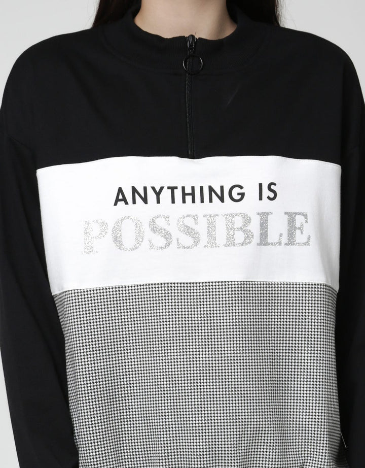 Nevada Solid Print Anything Women's Sweater