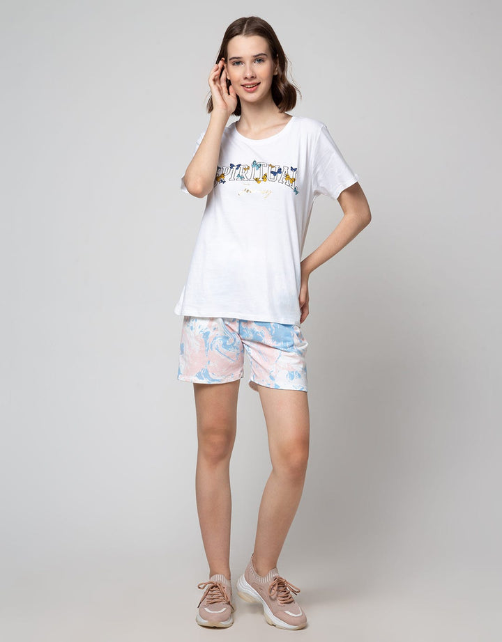Nevada Short Pants Terry Fp Tiedye Marble