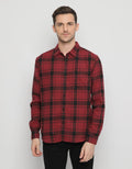 d&f Kemeja Flanel Print Check