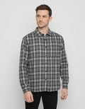 d&f Kemeja Flanel Print Check
