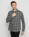 d&f Kemeja Flanel Print Check