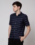 Watchout Jeans Short Sleeves Shirt Motif Horizontal