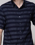 Watchout Jeans Short Sleeves Shirt Motif Horizontal