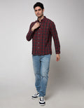 Watchout Jeans Check Mode Kemeja Pria
