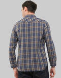 Watchout Jeans Long Sleeves Shirt Plaid Print