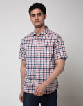 Watchout Jeans Short Sleeve Plaid Shirt