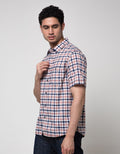 Watchout Jeans Short Sleeve Plaid Shirt