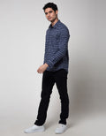 Watchout Jeans Mini Check Kemeja Pria
