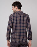 Watchout Jeans Plaid Micro Kemeja Pria