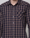 Watchout Jeans Plaid Micro Kemeja Pria
