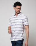 Watchout Jeans Stripe Bae Kemeja Pria