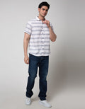 Watchout Jeans Stripe Bae Kemeja Pria
