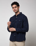 Watchout Jeans Plaid Long Sleeve Shirt