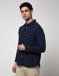 Watchout Jeans Plaid Long Sleeve Shirt