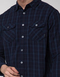 Watchout Jeans Plaid Long Sleeve Shirt