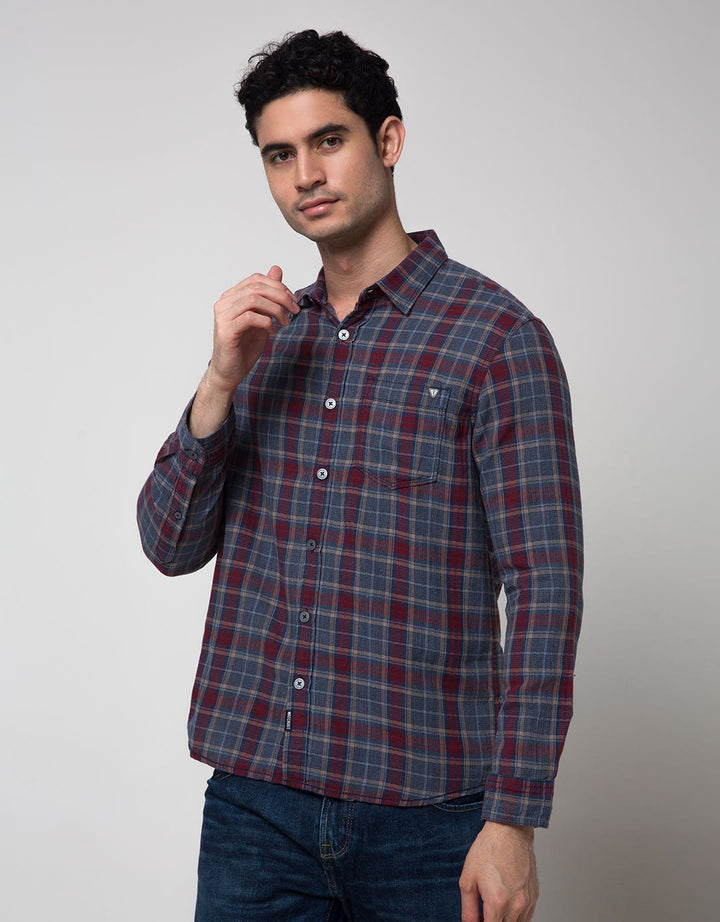 Watchout Jeans Check Style Men's Shirt
