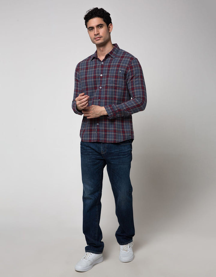 Watchout Jeans Check Style Men's Shirt