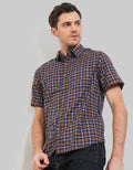 Watchout Jeans Short Sleeves Shirt Small Plaid