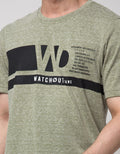 Watchout Jeans Kaos Pria Detail Wording