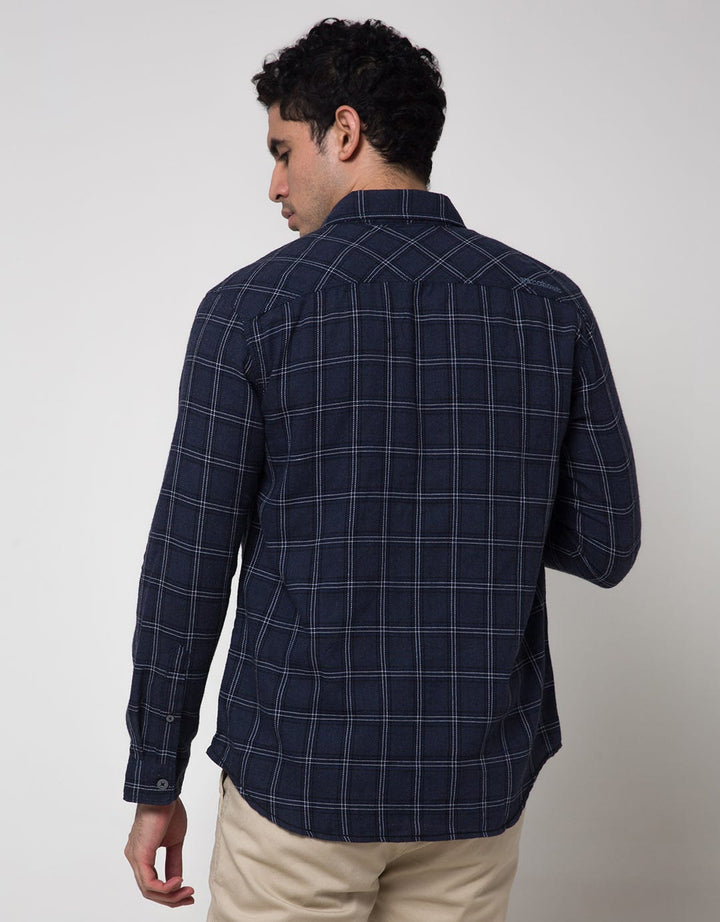 Watchout Jeans Kemeja Lengan Panjang Pria