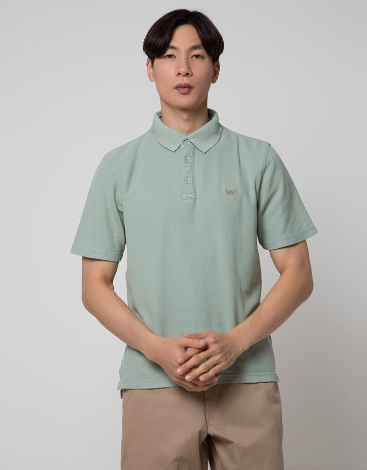 Watchout Casual Plain Classic Polo Shirt Pria