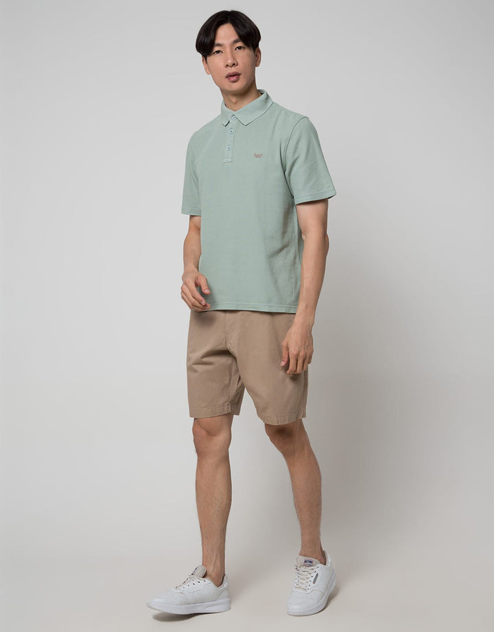 Watchout Casual Plain Classic Polo Shirt Pria