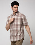 Watchout Casual Check File Kemeja Pria