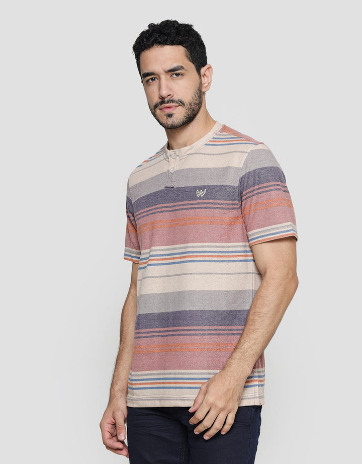 Watchout Casual Striped Casual Men's T-Shirt