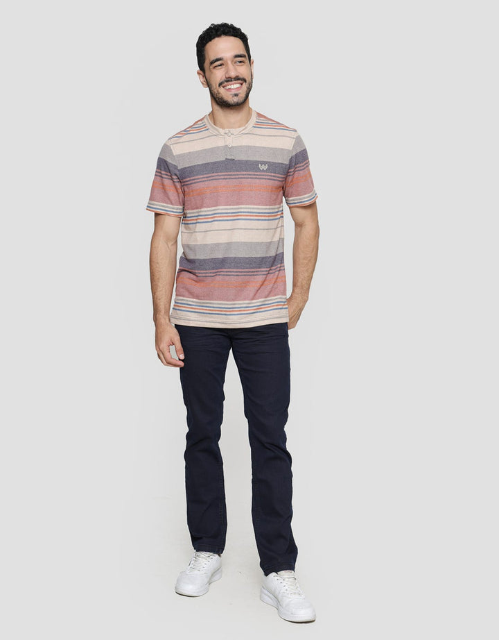 Watchout Casual Striped Casual Men's T-Shirt