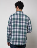 Watchout Casual Pocket Plaid Print Shirt