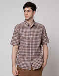 Watchout Casual Short Sleeves Shirt Little Check