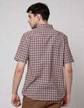 Watchout Casual Short Sleeves Shirt Little Check