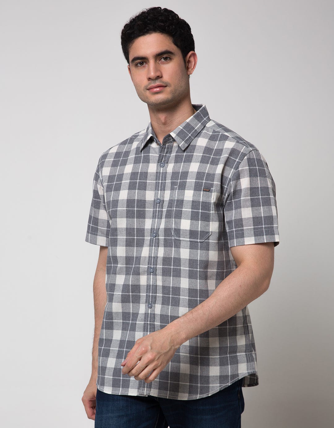 Watchout Casual Check Box Men's Shirt