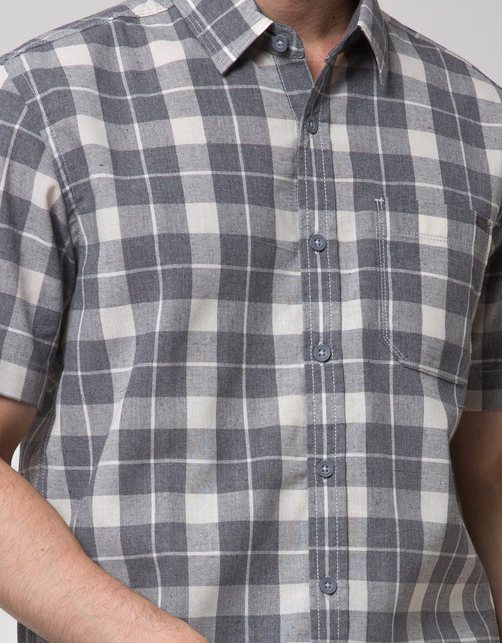 Watchout Casual Check Box Men's Shirt
