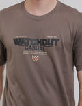Watchout Casual Short Sleeves T-Shirt Print Brand