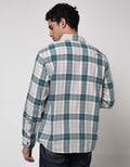 Watchout Casual Pocket Medium Plaid Print Shirt