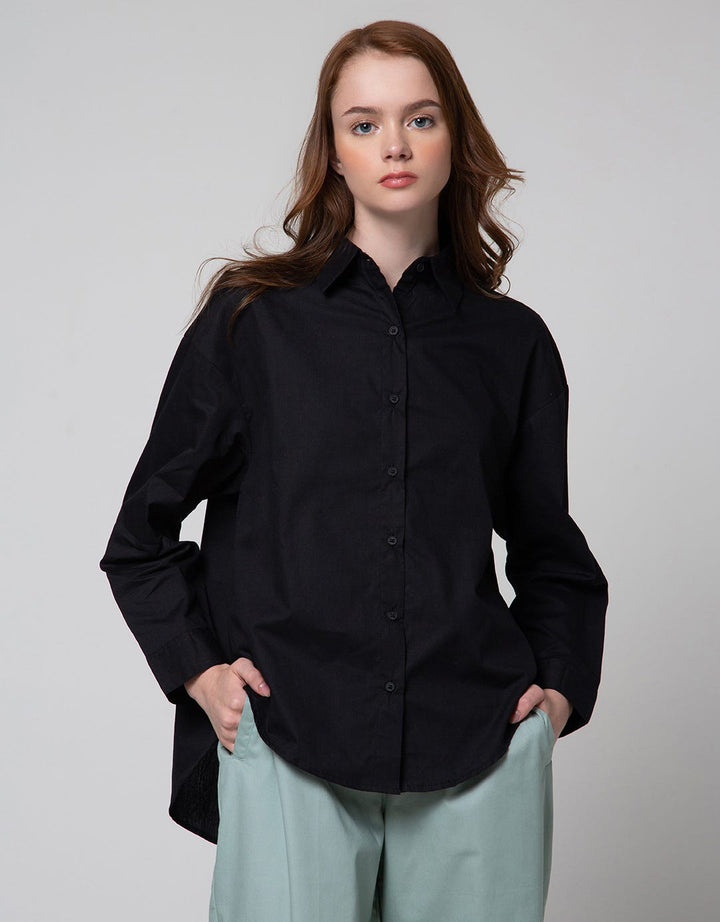 Nevada Long Sleeve Shirt Cotton With Elastic Yoke