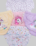 Kidz Too Unicorn Panties Pack of 5 for Girls