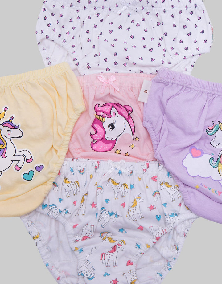 Kidz Too Unicorn Panties Pack of 5 for Girls