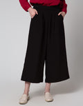 Details Long Pants Cullotes With Stretch Fabric